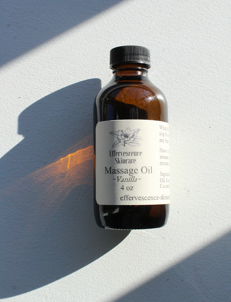 Effervescence Skincare Vanilla Massage Oil