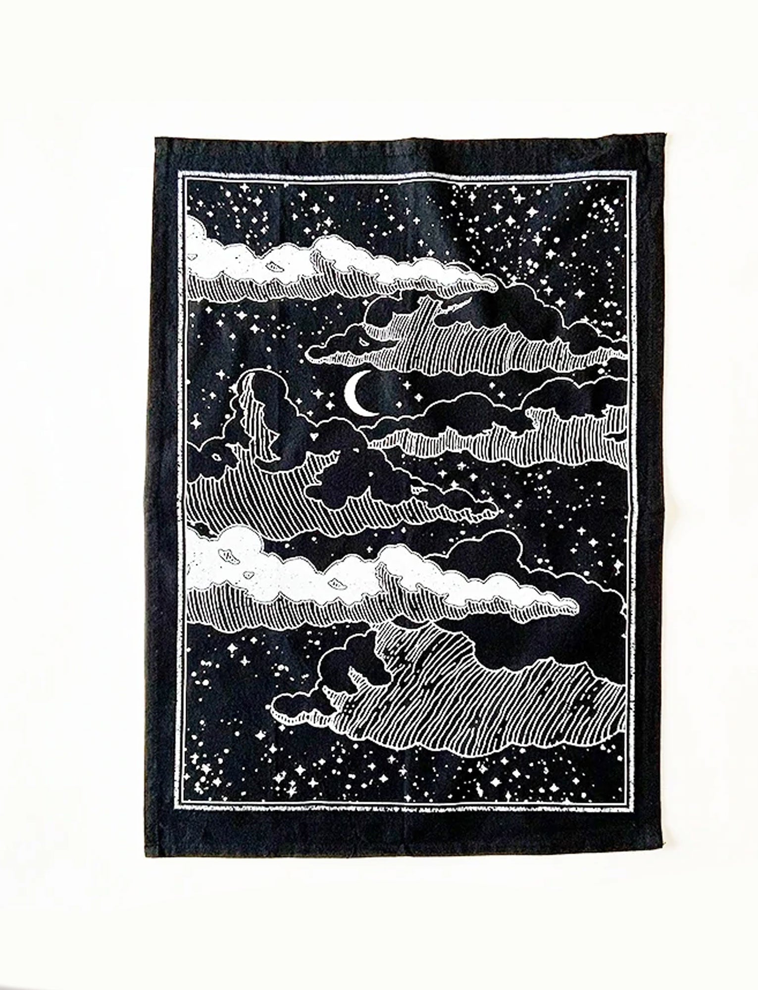 Rise and Fall Night Sky Kitchen Towel